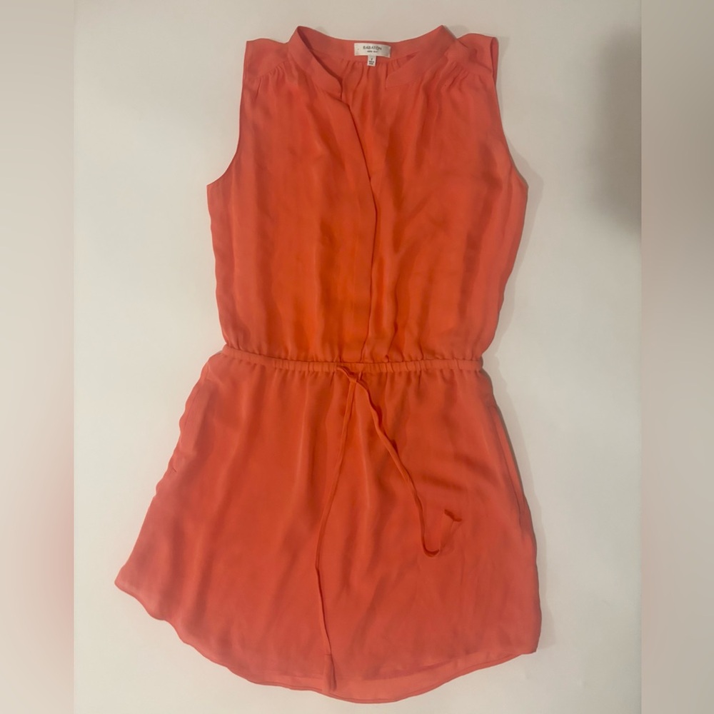 Babaton 100% silk Benedict tie waist dress - Picture 2 of 6